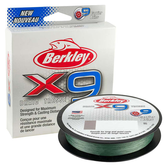 Berkley x9 Braid Low-Vis Green - 10lb - 328 yds - X9B33010-22 [1486824]