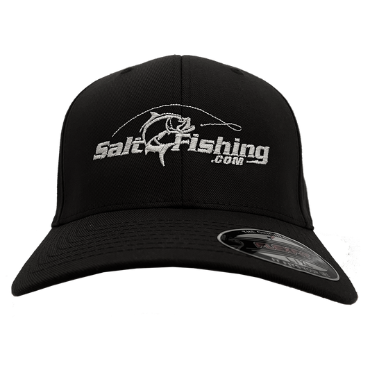 Salt Fishing Ball Cap Black