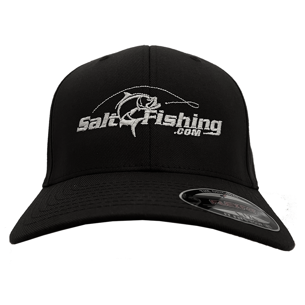 Salt Fishing Ball Cap Black