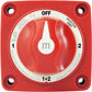 Blue Sea 6007 m-Series (Mini) Battery Switch Selector Four Position Red [6007]