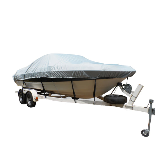 Carver Flex-Fit PRO Polyester Size 2 Boat Cover f/V-Hull Runabout or Tri-Hull Boats I/O or O/B - Grey [79002]