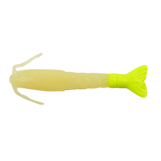 Berkley Gulp! Saltwater Shrimp - 3" - Glow/Chartreuse [1240004]