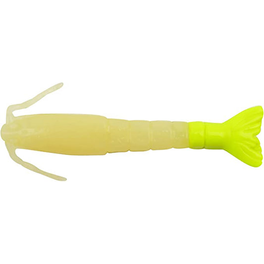 Berkley Gulp! Saltwater Shrimp - 4" - Glow/Chartreuse [1240010]